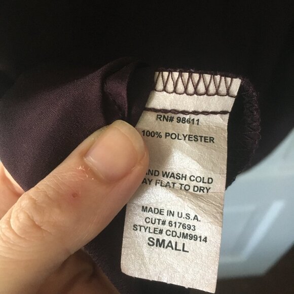 Eggplant Button Down Mini Dress | S - Picture 5 of 5